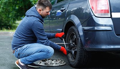 Flat Tyre- Spare Wheel Change